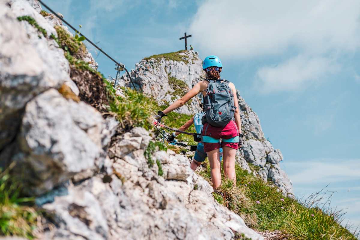 Unterwegs auf dem 5-Gipfel-Klettersteig im Rofan